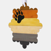 SlipperyJoe's Beer Pride flag houten vloer textuur Ornament Kaart (Links)