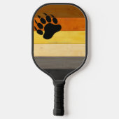 SlipperyJoe's Beer Pride flag houten vloer textuur Pickleball Paddle (Achterkant)
