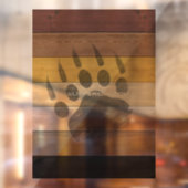 SlipperyJoe's Beer Pride flag houten vloer textuur Raamsticker (Vel 2)