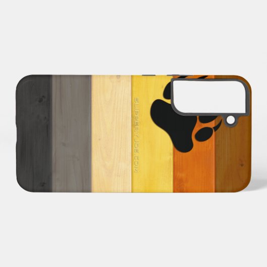 SlipperyJoe's Beer Pride flag houten vloer textuur Samsung Galaxy Hoesje (Achterkant horizontaal)