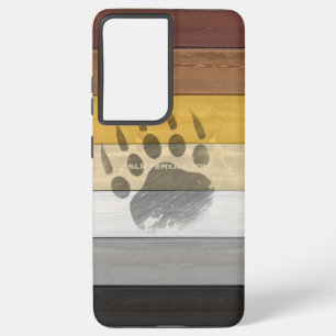 SlipperyJoe's Beer Pride flag houten vloer textuur Samsung Galaxy Hoesje