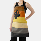 SlipperyJoe's Beer Pride flag houten vloer textuur Schort (Insitu)