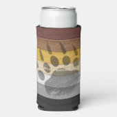 SlipperyJoe's Beer Pride flag houten vloer textuur Seltzer Blikjeskoeler (Seltzer Voorkant)