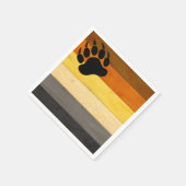 SlipperyJoe's Beer Pride flag houten vloer textuur Servet (Hoek)