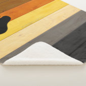 SlipperyJoe's Beer Pride flag houten vloer textuur Sherpa Deken (3/4)