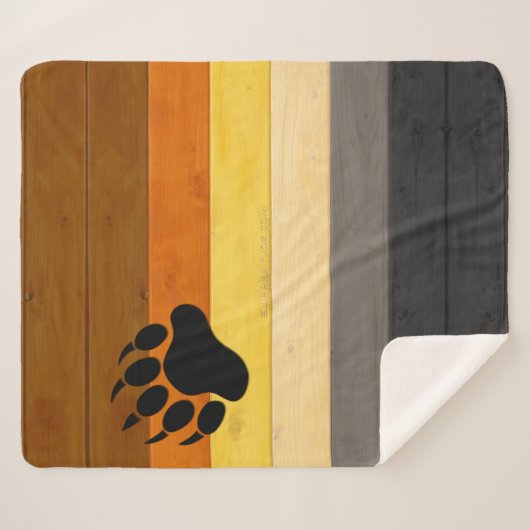 SlipperyJoe's Beer Pride flag houten vloer textuur Sherpa Deken (Voorkant (horizontaal))