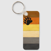 SlipperyJoe's Beer Pride flag houten vloer textuur Sleutelhanger (Voorkant)