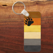 SlipperyJoe's Beer Pride flag houten vloer textuur Sleutelhanger (Voorkant)