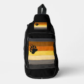 SlipperyJoe's Beer Pride flag houten vloer textuur Sling Bag (Voorkant)