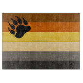 SlipperyJoe's Beer Pride flag houten vloer textuur Snijplank (Voorkant)