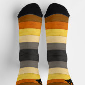 SlipperyJoe's Beer Pride flag houten vloer textuur Sokken (Top)