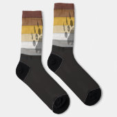 SlipperyJoe's Beer Pride flag houten vloer textuur Sokken (Rechts)