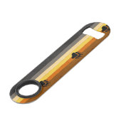 SlipperyJoe's Beer Pride flag houten vloer textuur Speed Flessenopener (Voorkant Gekanteld)