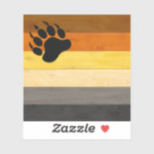 SlipperyJoe's Beer Pride flag houten vloer textuur Sticker (Vel)