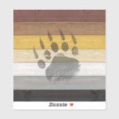 SlipperyJoe's Beer Pride flag houten vloer textuur Sticker (Vel)