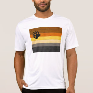 SlipperyJoe's Beer Pride flag houten vloer textuur T-shirt