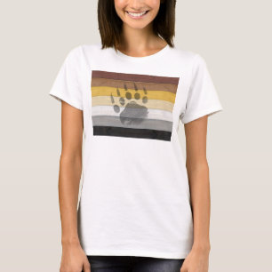 SlipperyJoe's Beer Pride flag houten vloer textuur T-shirt