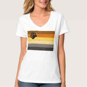 SlipperyJoe's Beer Pride flag houten vloer textuur T-shirt