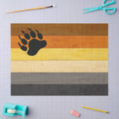SlipperyJoe's Beer Pride flag houten vloer textuur Tissuepapier (Craft)