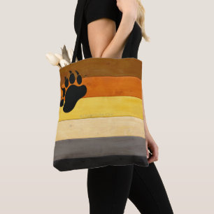 SlipperyJoe's Beer Pride flag houten vloer textuur Tote Bag