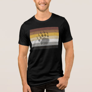 SlipperyJoe's Beer Pride flag houten vloer textuur Tri-Blend Shirt