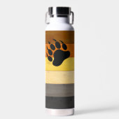 SlipperyJoe's Beer Pride flag houten vloer textuur Waterfles (Voorkant)