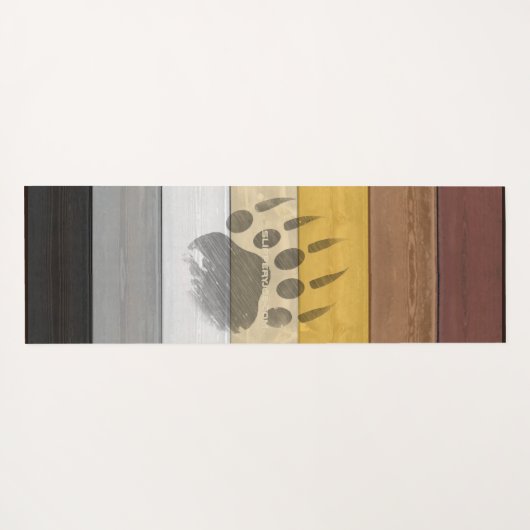 SlipperyJoe's Beer Pride flag houten vloer textuur Yogamat (Achterkant (horizontaal))