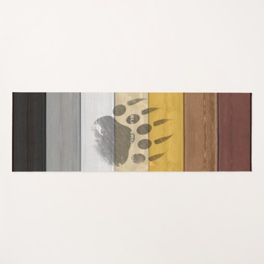 SlipperyJoe's Beer Pride flag houten vloer textuur Yogamat (Voorkant (horizontaal))
