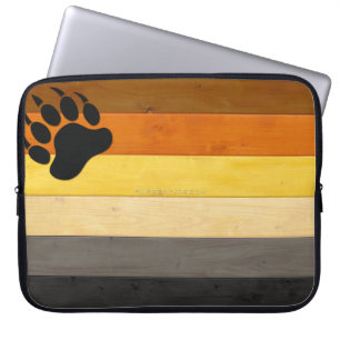 SlipperyJoe's Beer Pride vlag houten broederschap Laptop Sleeve