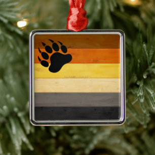 SlipperyJoe's Beer Pride vlag houten broederschap  Metalen Ornament