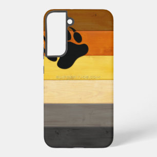 SlipperyJoe's Beer Pride vlag houten vloer textuur Samsung Galaxy Hoesje