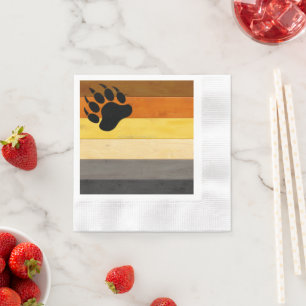 SlipperyJoe's Beer Pride vlag houten vloer textuur Servet
