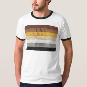 SlipperyJoe's Beer Pride vlag houten vloer textuur T-shirt