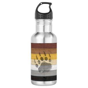 SlipperyJoe's Beer Pride vlag houten vloer textuur Waterfles