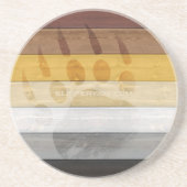 SlipperyJoe's Beer Wood Brotherhood vlag vloed Zandsteen Onderzetter (Voorkant)