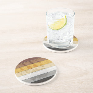 SlipperyJoe's Beer Wood Brotherhood vlag vloed Zandsteen Onderzetter