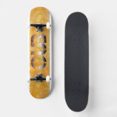 SlipperyJoe's beer zegt goudbruin-wit Persoonlijk Skateboard (Voorkant)