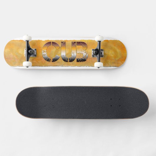 SlipperyJoe's beer zegt goudbruin-wit Persoonlijk Skateboard (Horizontaal)