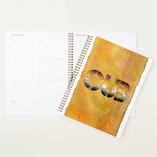 SlipperyJoe's beer zegt goudbruin-wit Planner (Display)