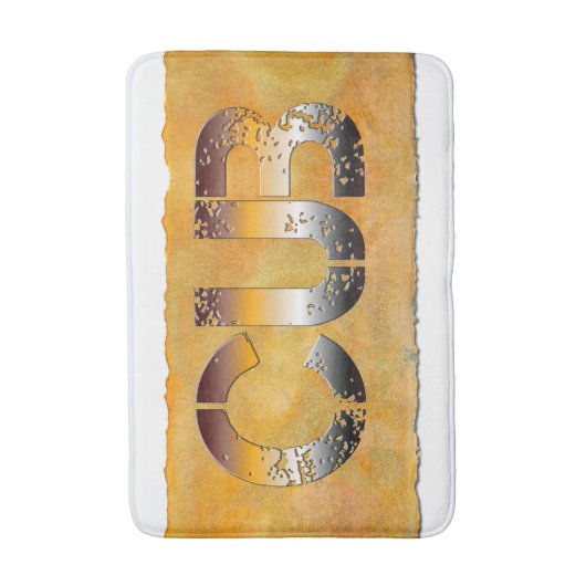 SlipperyJoe's beer zegt gouden trotse homopaar Badmat (Voorkant Verticaal)