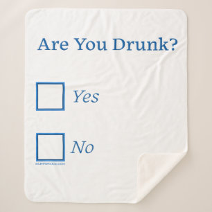 SlipperyJoe's ben je dronken humoristisch licht sa Sherpa Deken