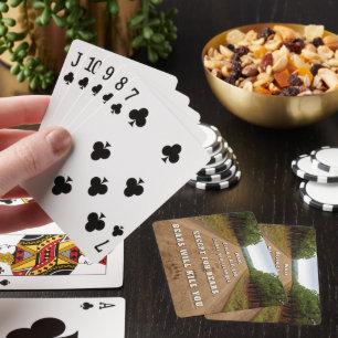 SlipperyJoe's beren zullen je doden pootafdrukken Pokerkaarten