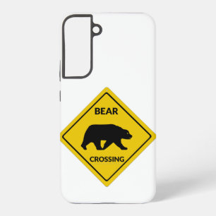 SlipperyJoe's berenkruising bord beer silhouet w Samsung Galaxy Hoesje