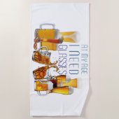 SlipperyJoe's bierglazen pilsner glazen steins Strandlaken (Voorkant)