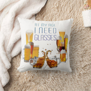 SlipperyJoe's bierglazen pilsnerglazen kroezen Kussen