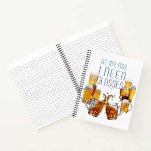 SlipperyJoe's bierglazen pilsnerglazen kroezen Notitieboek