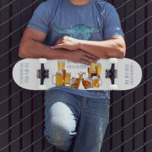 SlipperyJoe's bierglazen pilsnerglazen kroezen Persoonlijk Skateboard