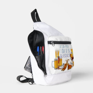 SlipperyJoe's bierglazen pilsnerglazen kroezen Sling Bag