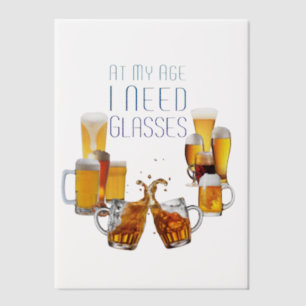 SlipperyJoe's bierglazen pilsnerglazen kroezen Vellum Uitnodigingen