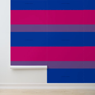 SlipperyJoe's Biseksuele Pride-vlag kleuren magent Behang